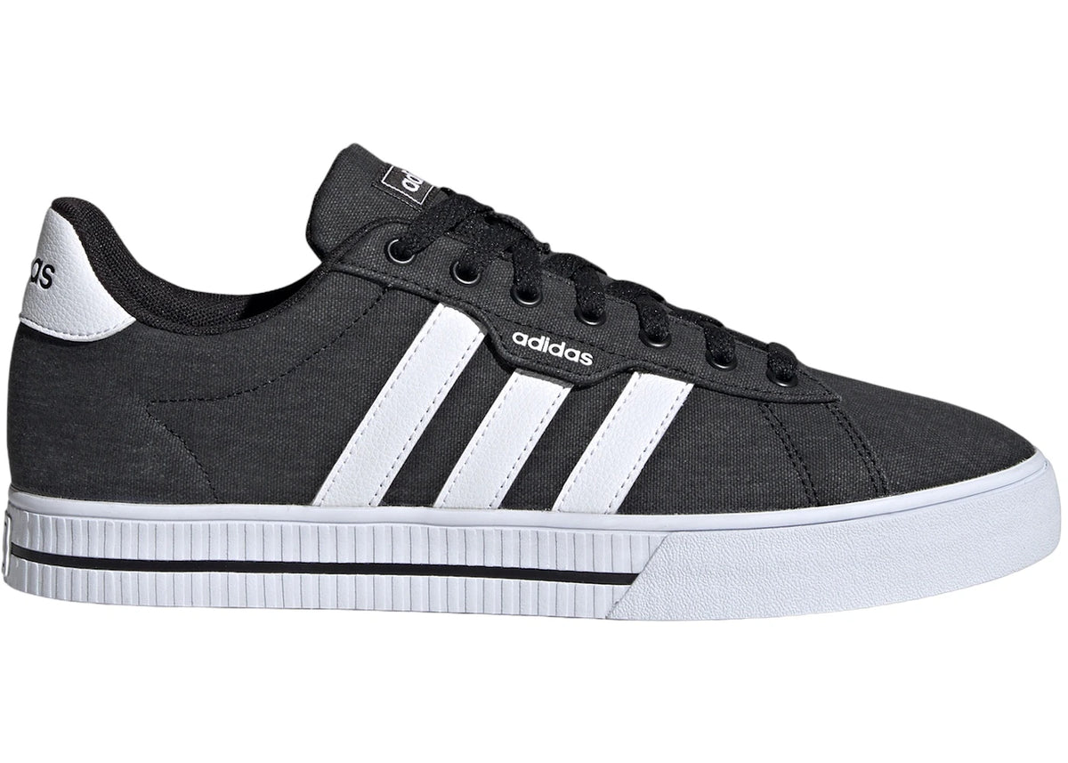 adidas Daily 3.0 Black White Canvas - vue secondaire A