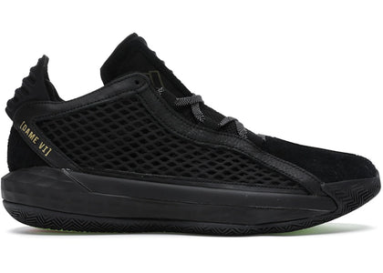 adidas Dame 6 Leather Black Gold - sneakers view 2