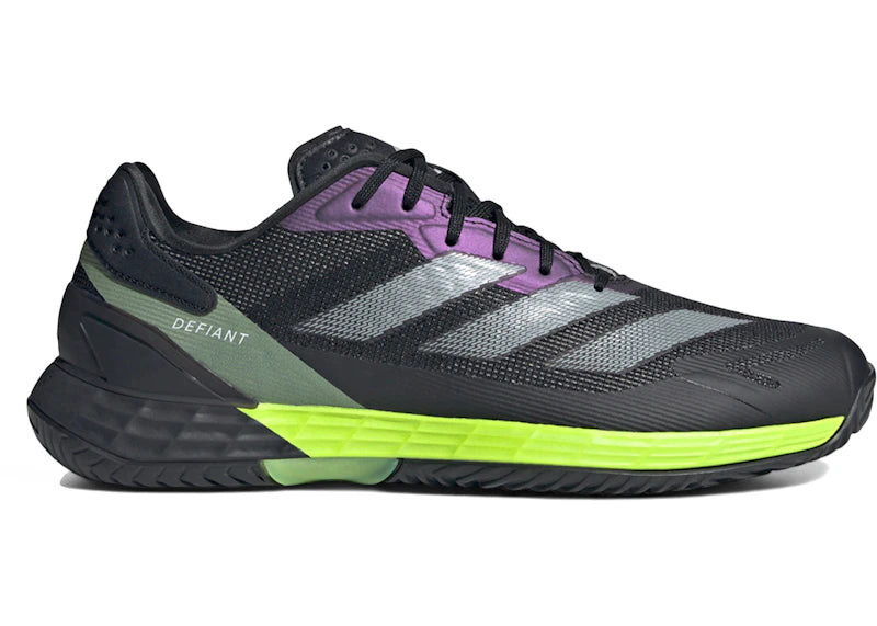 adidas Defiant Speed 2 Black Lucid Lemon - vue 360