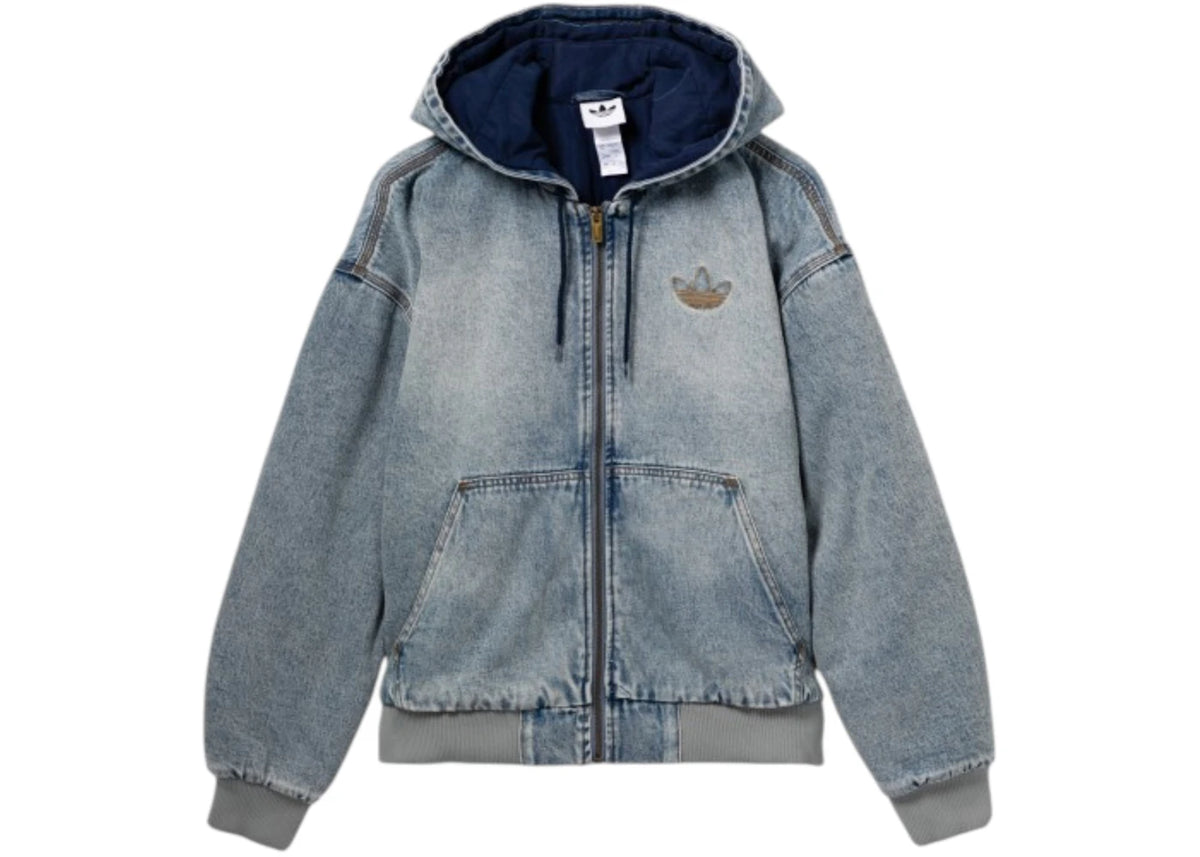 adidas Denim Padded Jacket (Asia Sizing) Denim - vue 360