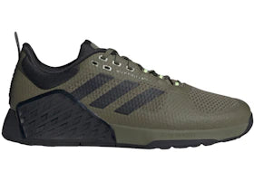 adidas Dropset 2 Olive Strata Core Black Lucid Lemon - authentic adidas sneakers