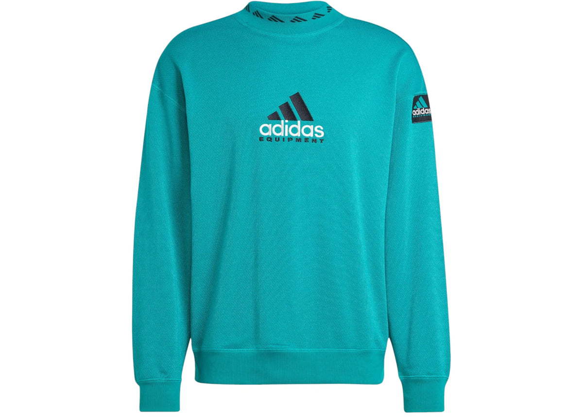 adidas Eqt Reflective Crewneck Sweatshirt Equipment Green - vue secondaire A