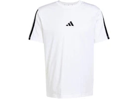 adidas Essentials 3-Stripes Single Jersey T-Shirt White Black