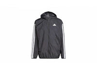 adidas Essentials 3-Stripes Windbreaker Black/White