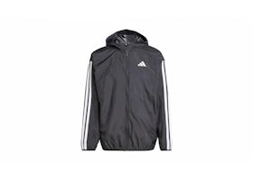 adidas Essentials 3-Stripes Windbreaker Black/White