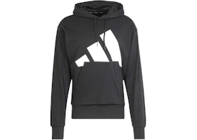 adidas Essentials Big Logo French Terry Hoodie Black/White