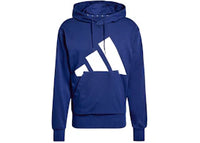 adidas Essentials Big Logo French Terry Hoodie Dark Blue/White