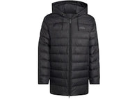 adidas Essentials Climawarm 3-Stripes Light Down Hooded Parka Black