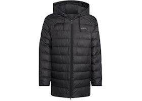 adidas Essentials Climawarm 3-Stripes Light Down Hooded Parka Black