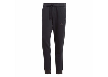adidas Essentials Fleece 3-Stripes Tapered Cuff Pants Black sneakers - authentic adidas shoes