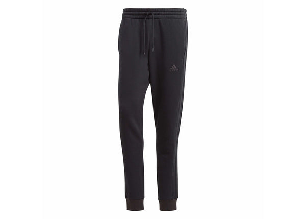 adidas Essentials Fleece 3-Stripes Tapered Cuff Pants Black sneakers - authentic adidas shoes