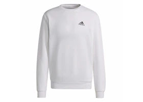 adidas Essentials Fleece Sweatshirt White/Black - authentic adidas apparel