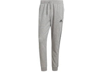 adidas Essentials Fleece Tapered Cuff 3-Stripes Joggers Medium Grey Heather Black