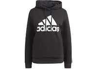 adidas Essentials Logo Fleece Hoodie Black/White