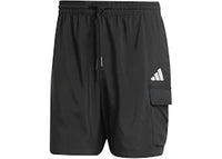adidas Essentials Small Logo Cargo Chelsea Shorts Black White