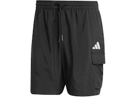 adidas Essentials Small Logo Cargo Chelsea Shorts Black White