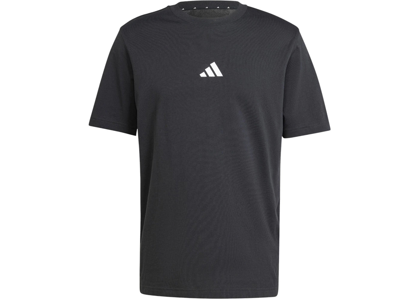 adidas Essentials Small Logo Single Jersey T-Shirt Black/White - vue secondaire A