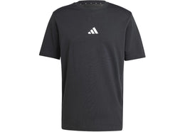 adidas Essentials Small Logo Single Jersey T-Shirt Black/White - apparel view 2