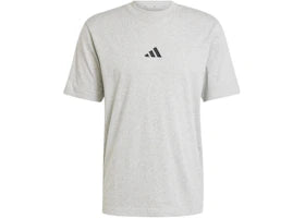 adidas Essentials Small Logo Single Jersey Tee Medium Grey Heather Black