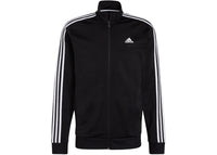 adidas Essentials Warm 3-Stripes Track Jacket Black White