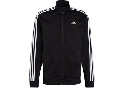 adidas Essentials Warm 3-Stripes Track Jacket Black White