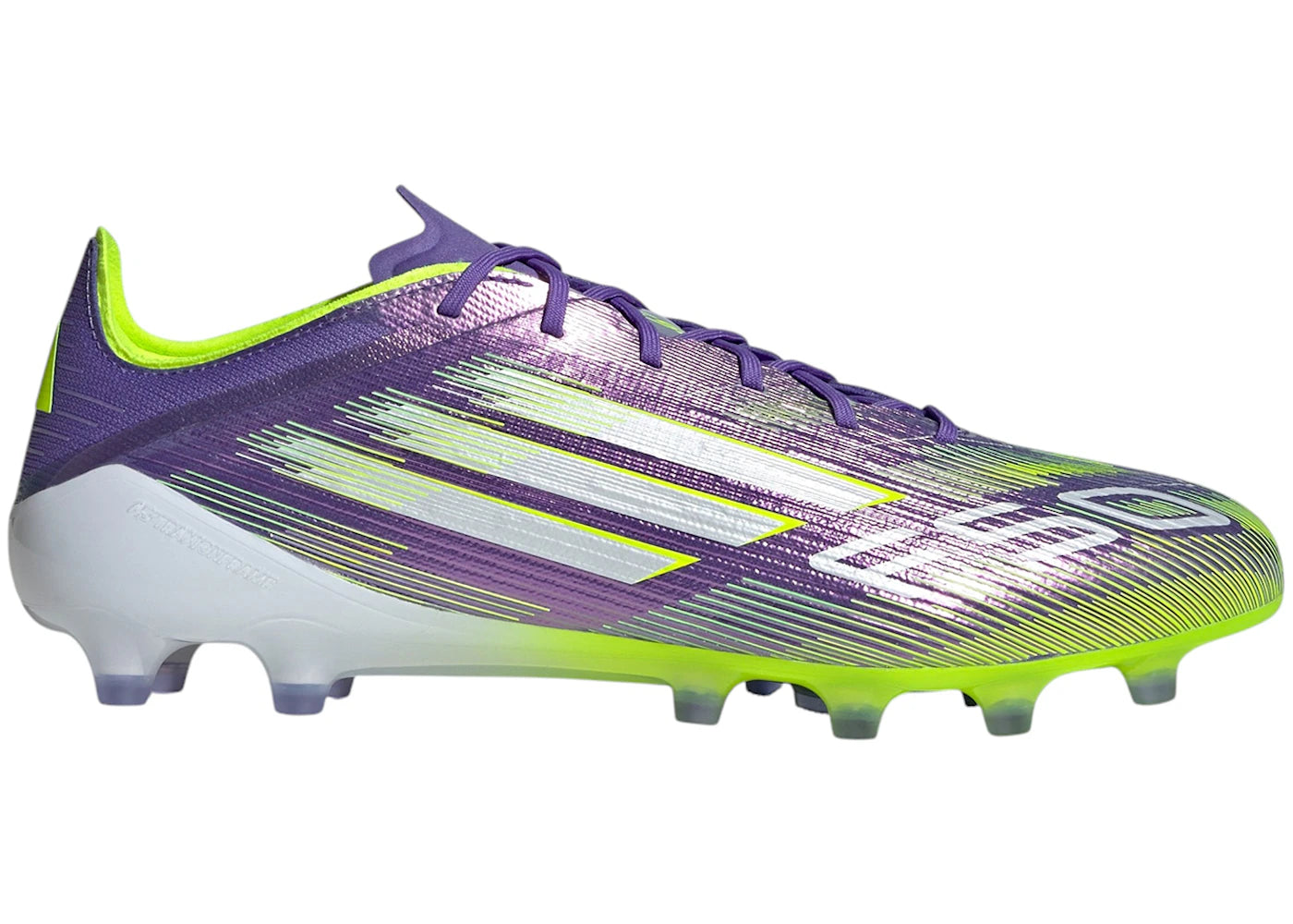 adidas F50 Elite AG Purple Rush Cloud White Lucid Lemon - vue 360