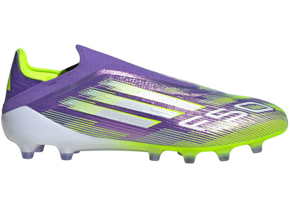 adidas F50 Elite Laceless AG Purple Rush Cloud White Lucid Lemon - authentic adidas sneakers