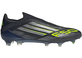 adidas F50 Elite Laceless FG Core Black Iron Metallic Lucid Lemon