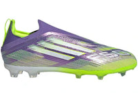 adidas F50 Elite Laceless FG Purple Rush Cloud White Lucid Lemon (GS)