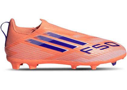adidas F50 League Laceless FG/MG Coral Blaze Pack (Kids) - authentic adidas sneakers