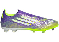 adidas F50 League Laceless FG/MG Purple Rush Cloud White Lucid Lemon