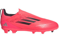 adidas F50 League Laceless Firm/Multi-Ground Turbo Aurora Black Platinum Metallic (GS)