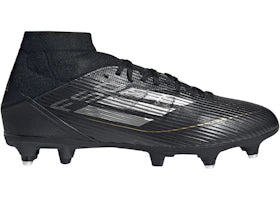 adidas F50 League Mid SG Core Black Iron Metallic Gold Metallic - vue 360