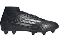 adidas F50 League Mid SG Core Black Iron Metallic Gold Metallic