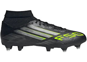 adidas F50 League Mid SG Core Black Iron Metallic Lucid Lemon - authentic adidas sneakers