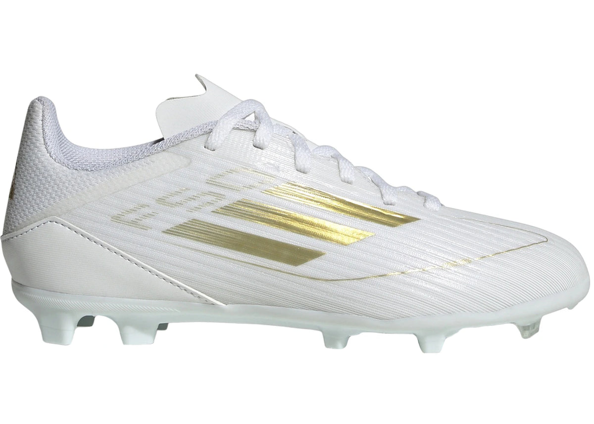 adidas F50 League Multi-Ground Cloud White Gold Metallic (GS) - vue 360
