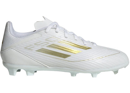 adidas F50 League Multi-Ground Cloud White Gold Metallic (GS) - sneakers view 2