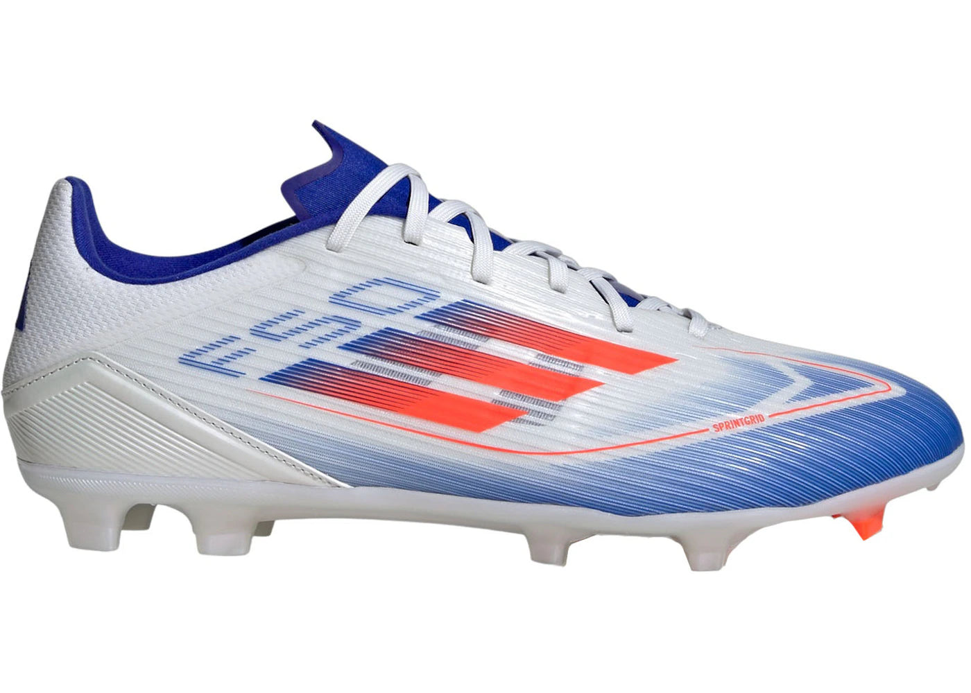 adidas F50 League Multi-Ground Cloud White Solar Red Lucid Blue - vue 360