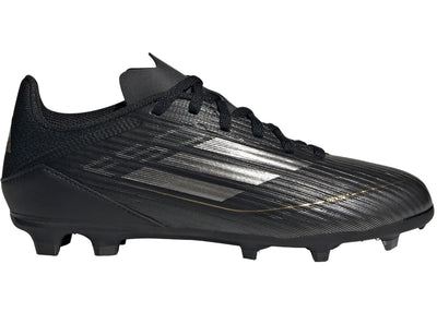 adidas F50 League Multi-Ground Core Black Iron Metallic Gold Metallic (GS)