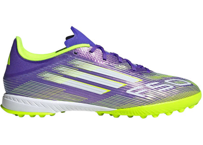 adidas F50 League TF Purple Rush Cloud White Lucid Lemon - authentic adidas sneakers
