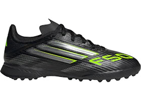 adidas F50 League Turf Core Black Iron Metallic Lucid Lemon (GS)