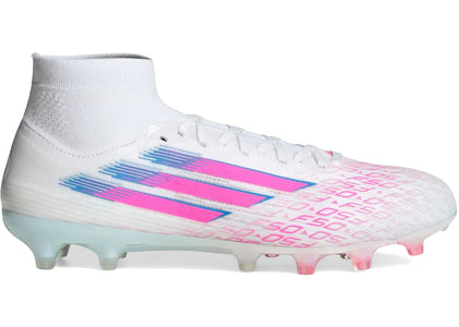 adidas F50 Pro Mid-Cut FG Sparkfusion Pack White Lucid Pink (Women's) - authentic adidas sneakers