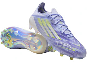 adidas F50 Sparkfusion Elite Low FG/AG Violet Tone Lucid Lemon Purple Rush (Women's) - authentic adidas sneakers