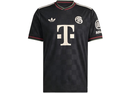 adidas FC Bayern 25/26 Third Jersey Black Halo Ivory - authentic adidas apparel