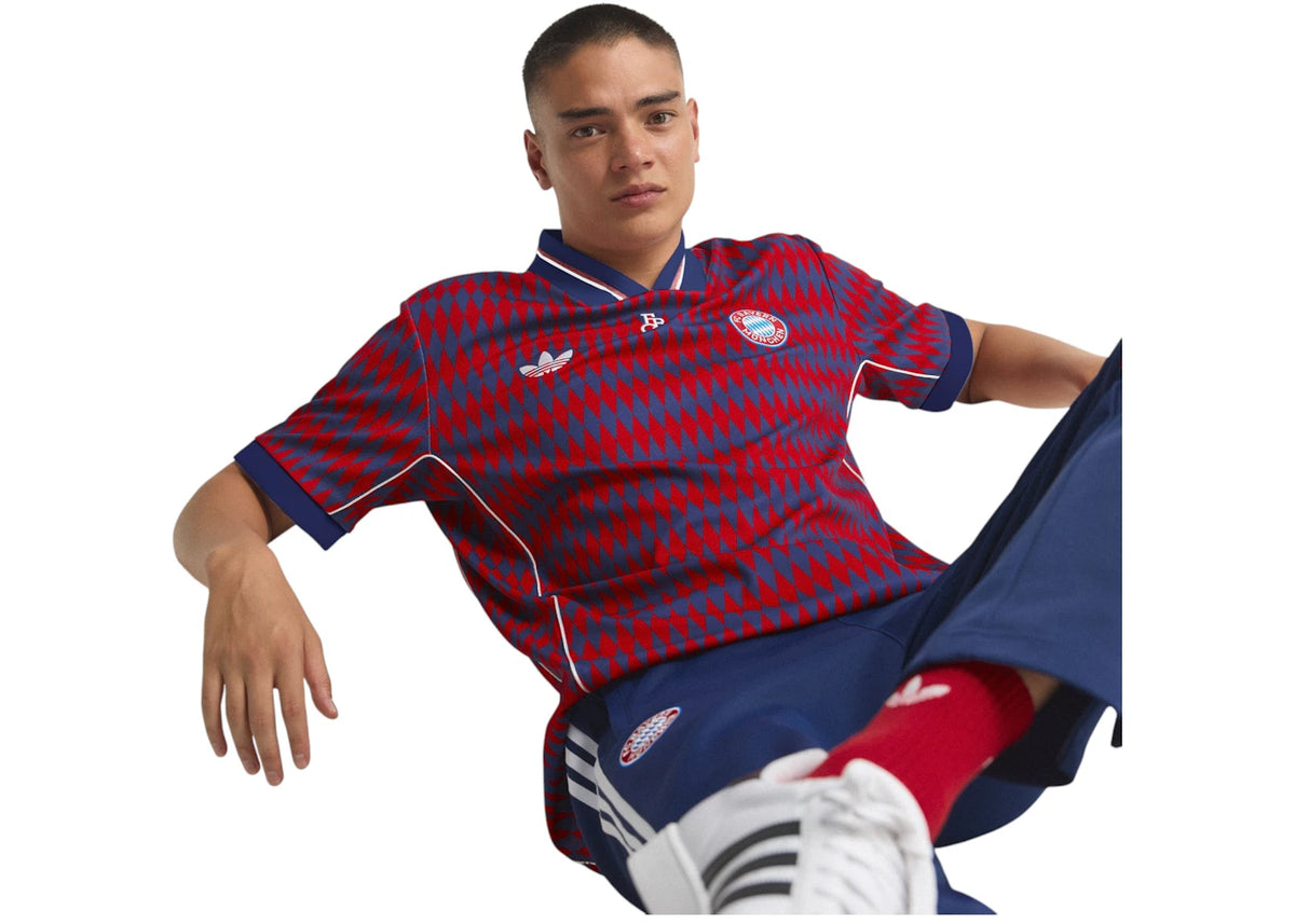 adidas FC Bayern Munich Lfstlr Jersey Red Dark Blue - vue secondaire A
