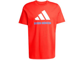 adidas FC Bayern Seasonal Graphic Tee Red White - vue 360