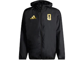 adidas FIFA World Cup 2026 Official Emblem Windbreaker Jacket Black - authentic adidas apparel