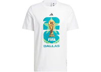 adidas FIFA World Cup 26 Host City Dallas Graphic T-Shirt White