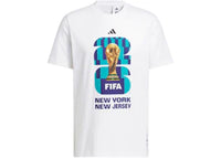 adidas FIFA World Cup 26 Host City New York New Jersey Graphic T-Shirt White