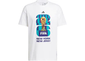 adidas FIFA World Cup 26 Host City New York New Jersey Graphic T-Shirt White